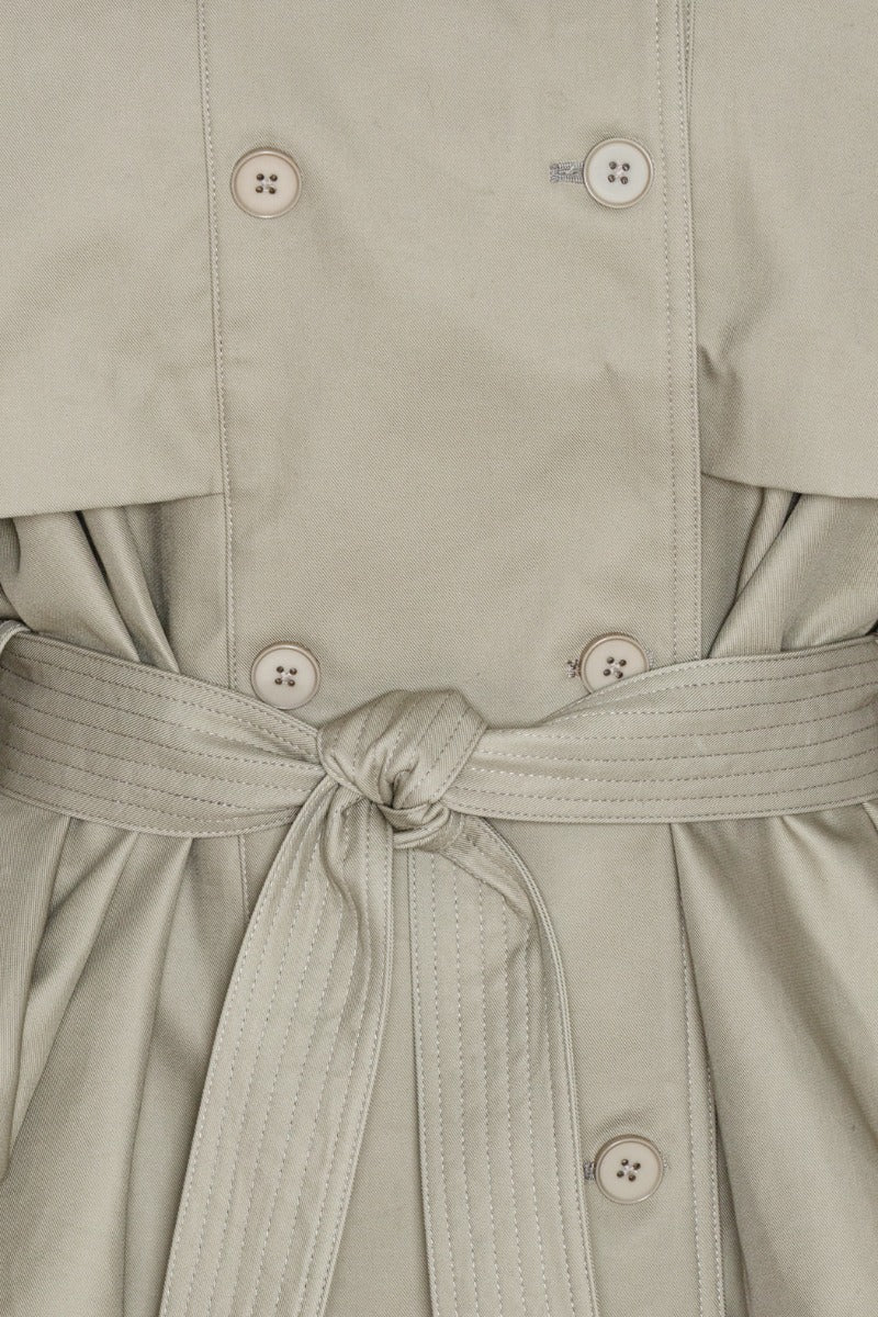 Short Trench Coat Aluminum