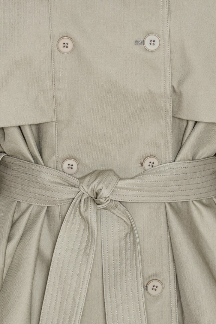 Short Trench Coat Aluminum