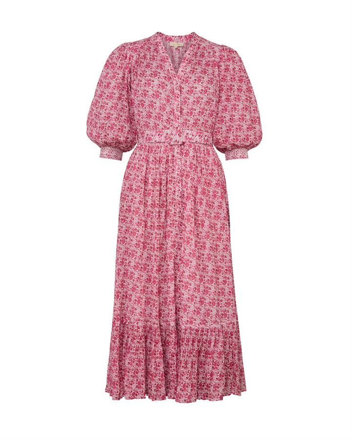 Twisted Midi Dress Wildflowers