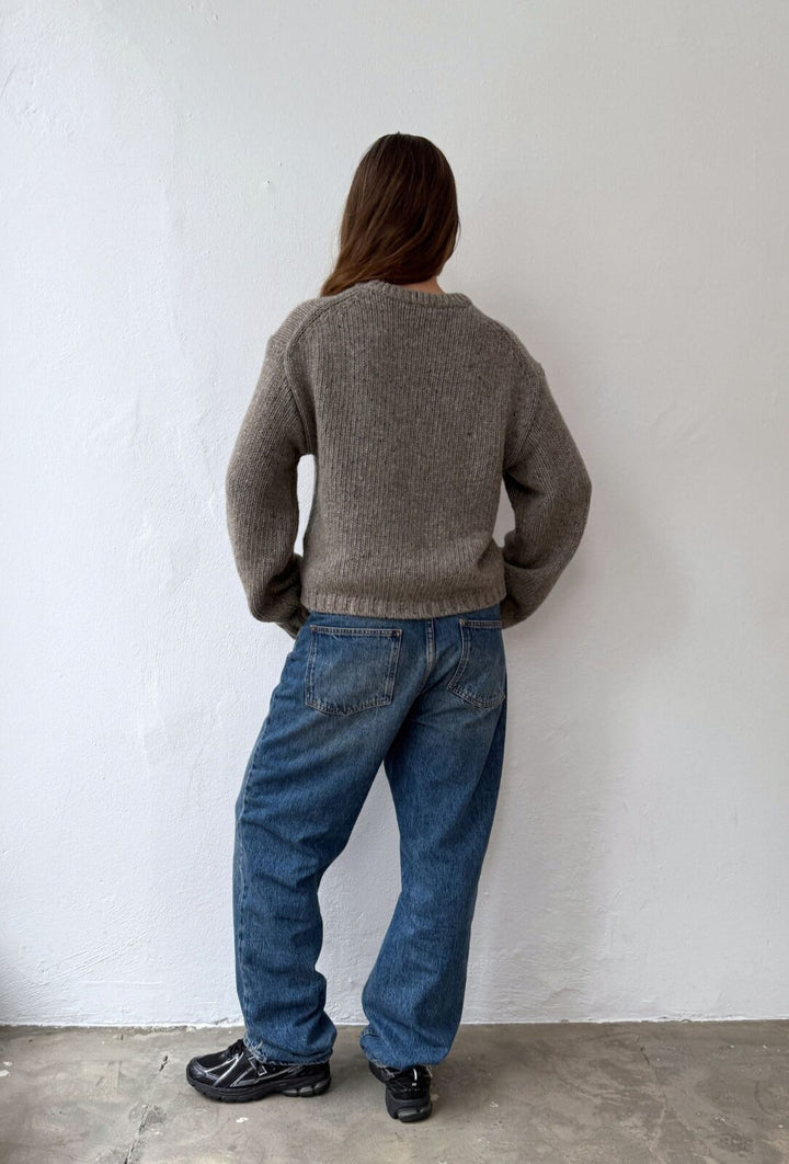 Ane Knit Light Mole Melange