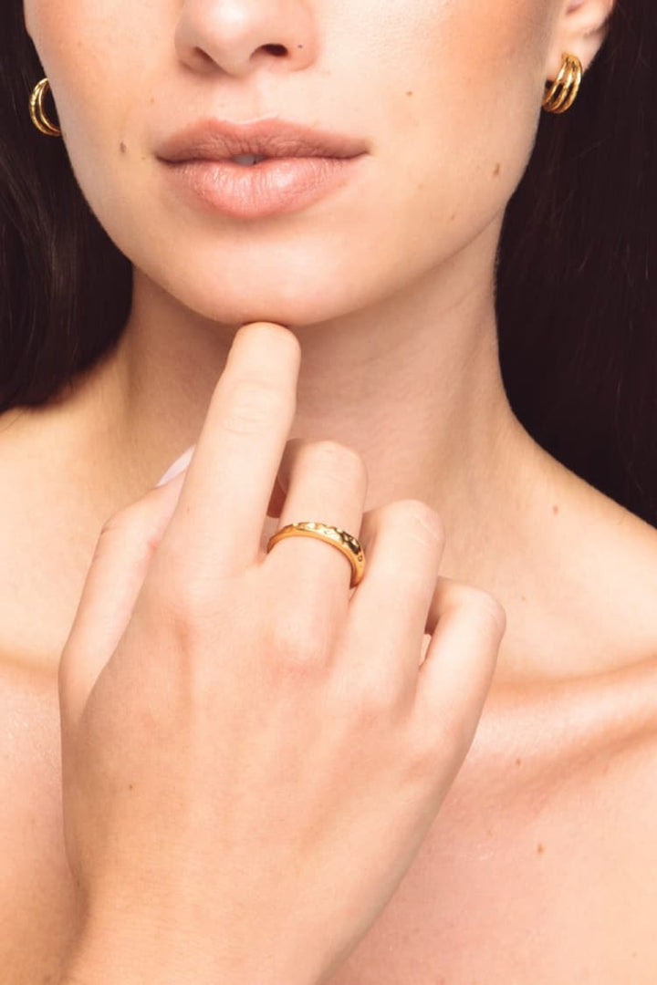The Tripple Earrings Gold
