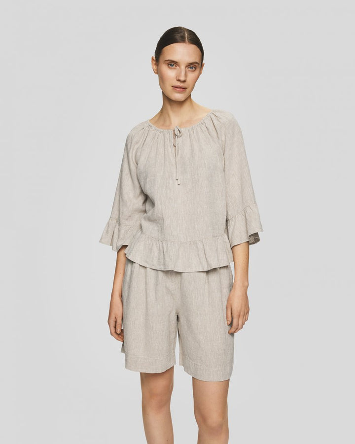 Viana Ginia HW Shorts Sand Melange