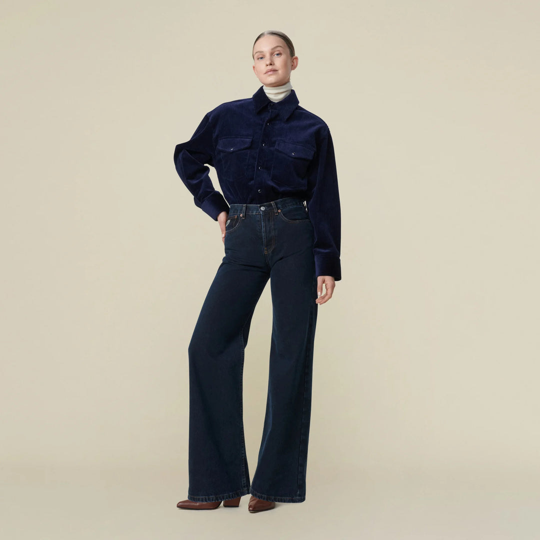Lindsay Palazzo Blue Black Stone