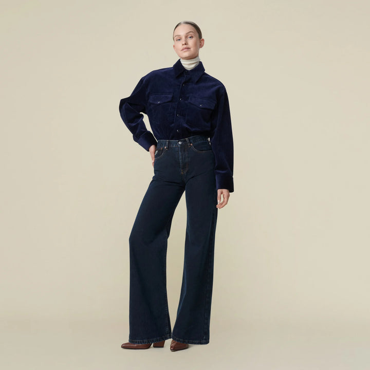Lindsay Palazzo Blue Black Stone