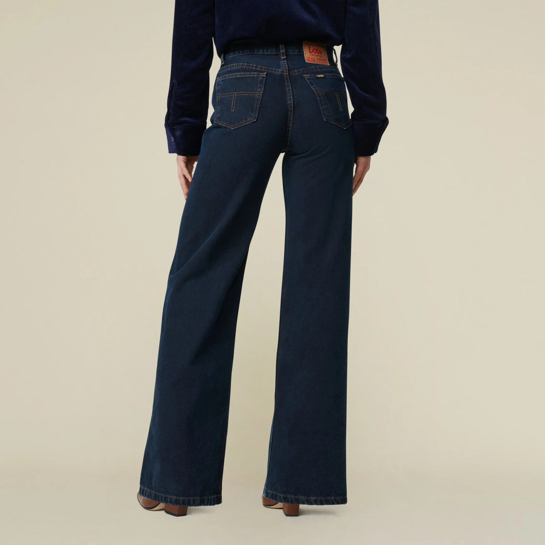 Lindsay Palazzo Blue Black Stone