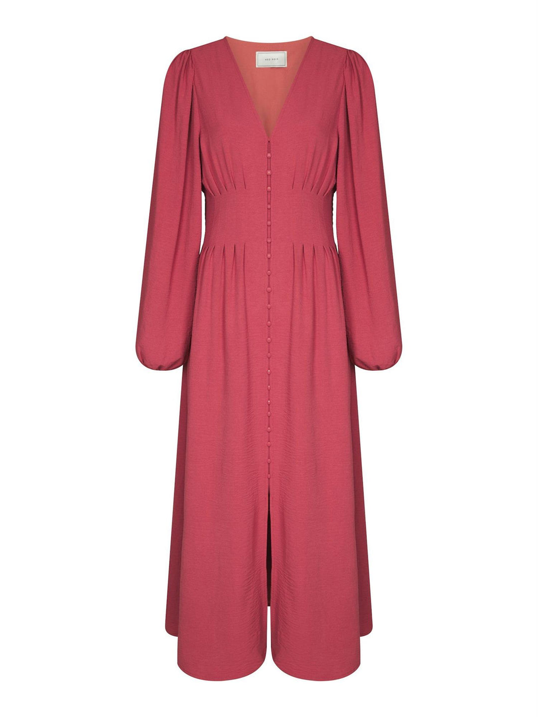 Annelie Solid Crepe Dress Cherry Pink