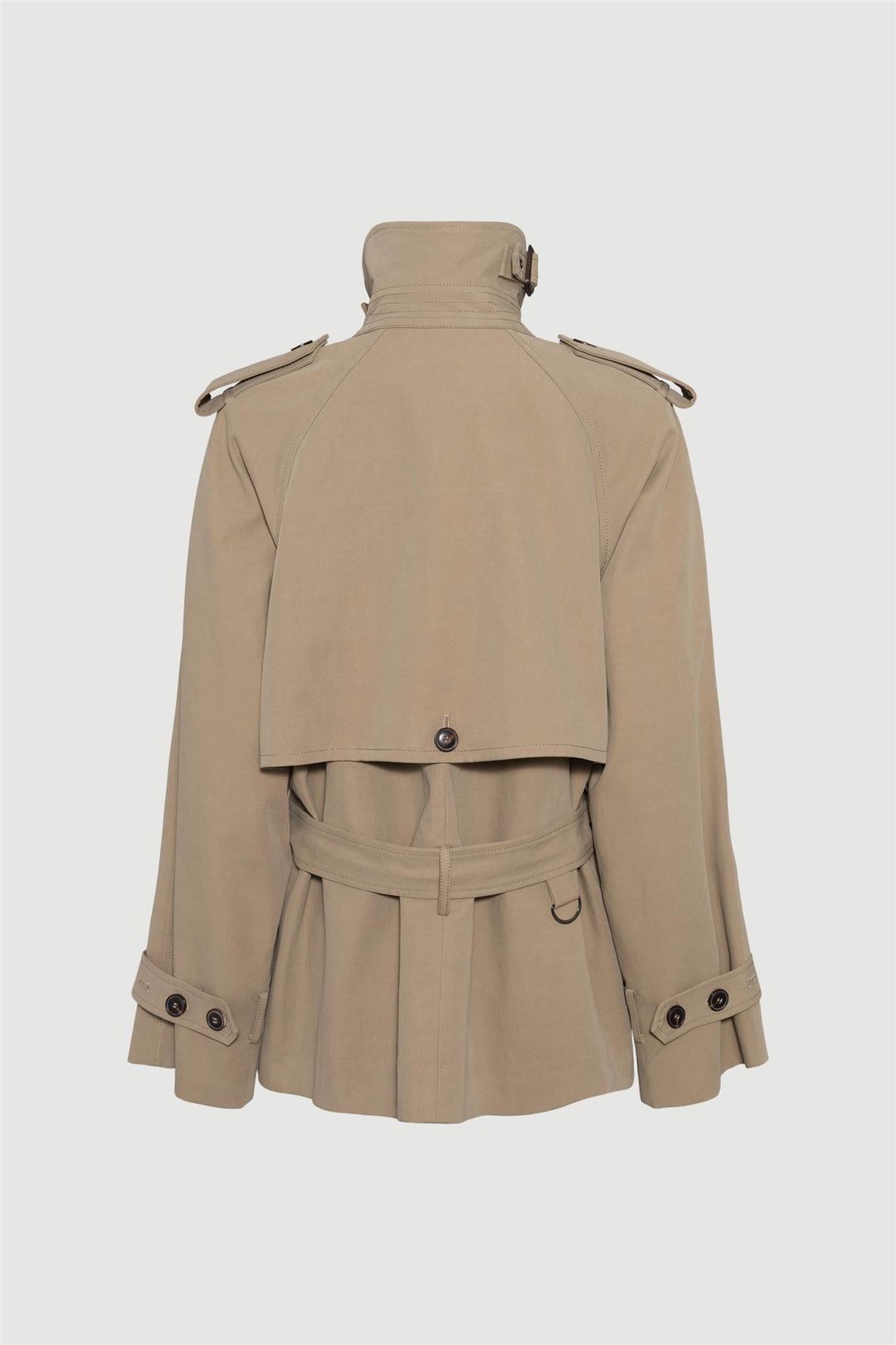Majorstuen Trench Short Khaki