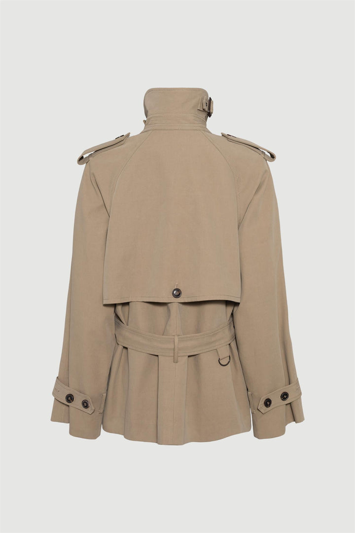 Majorstuen Trench Short Khaki