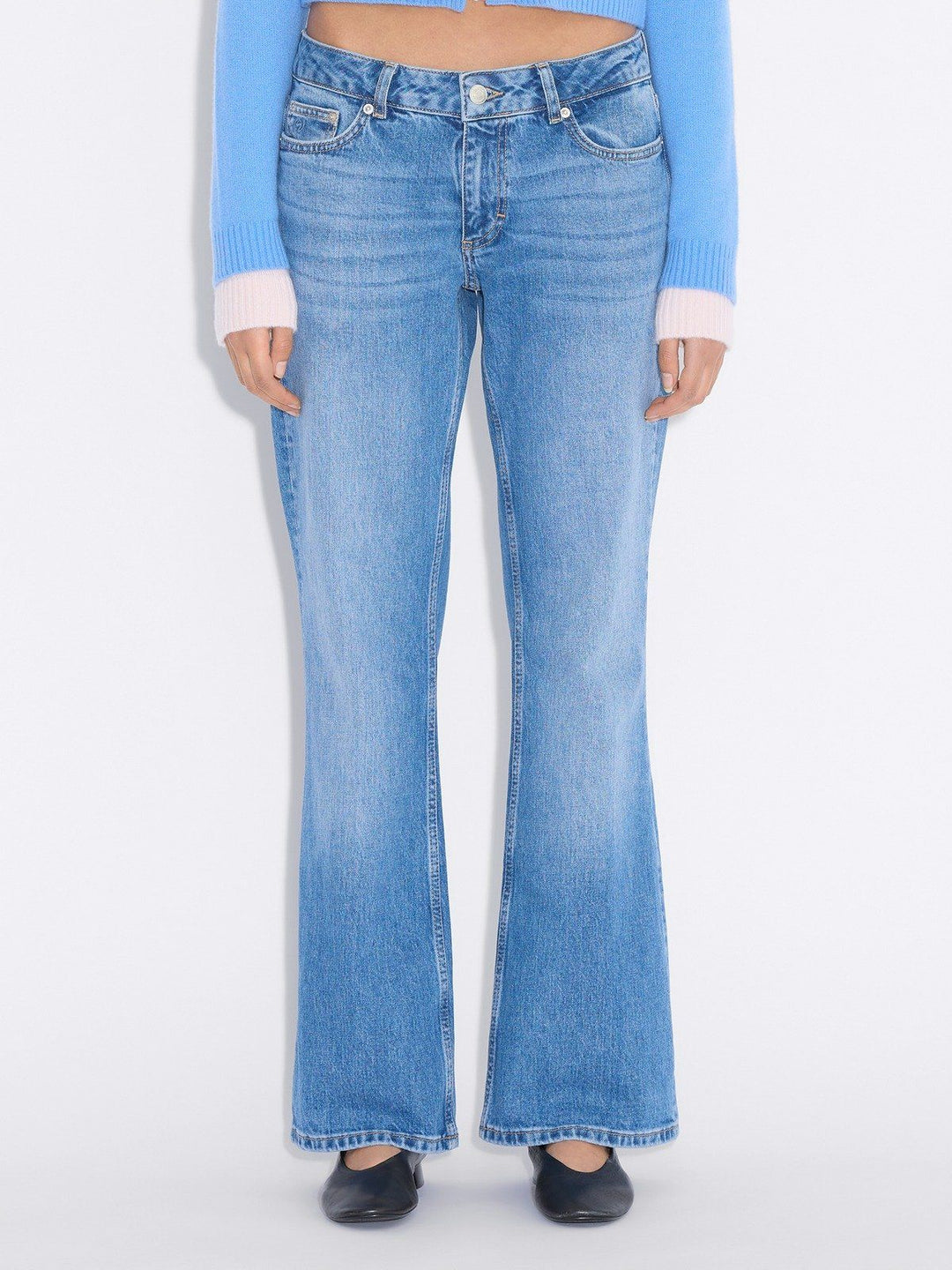 W Low Jeans Mid Blue