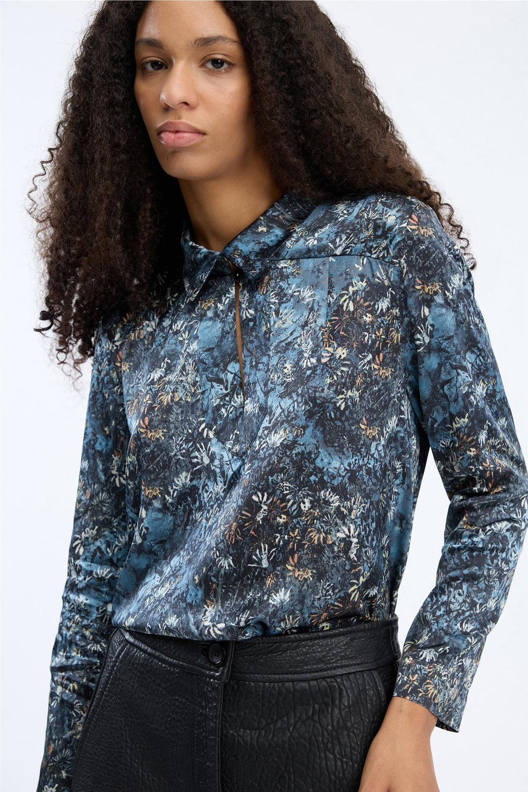 Vignette Top Print Blue