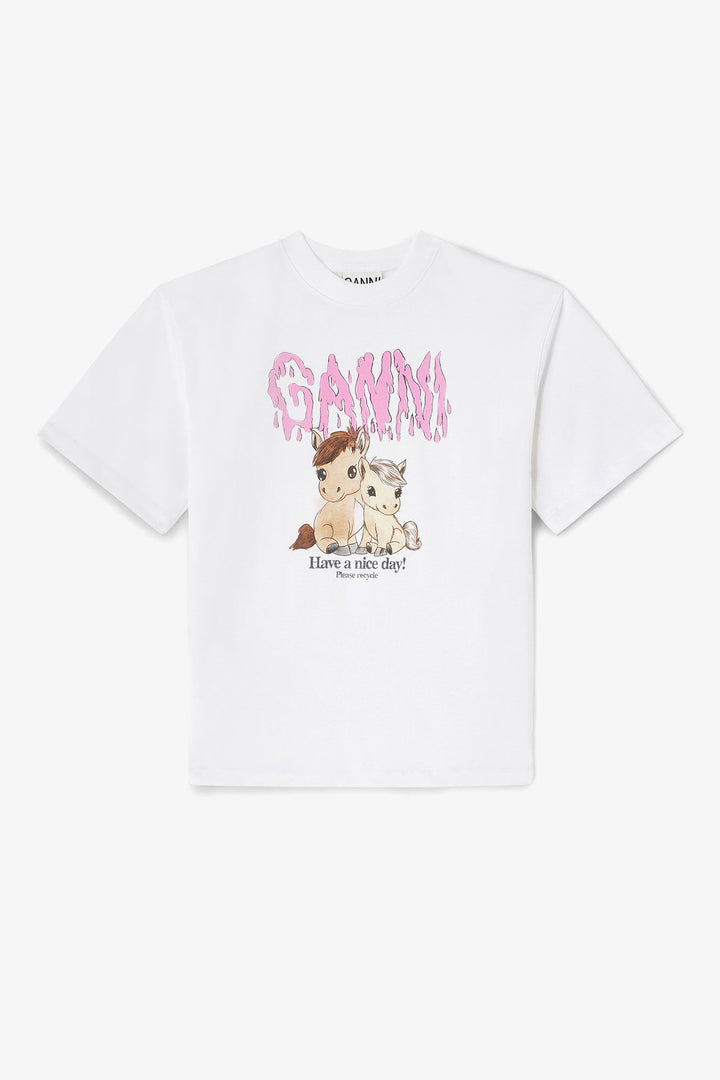 Basic Cotton Jersey T-shirt Bright White