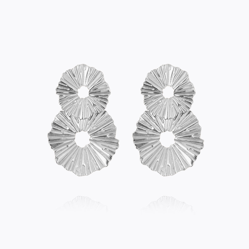 Vassia Earrings Rhodium