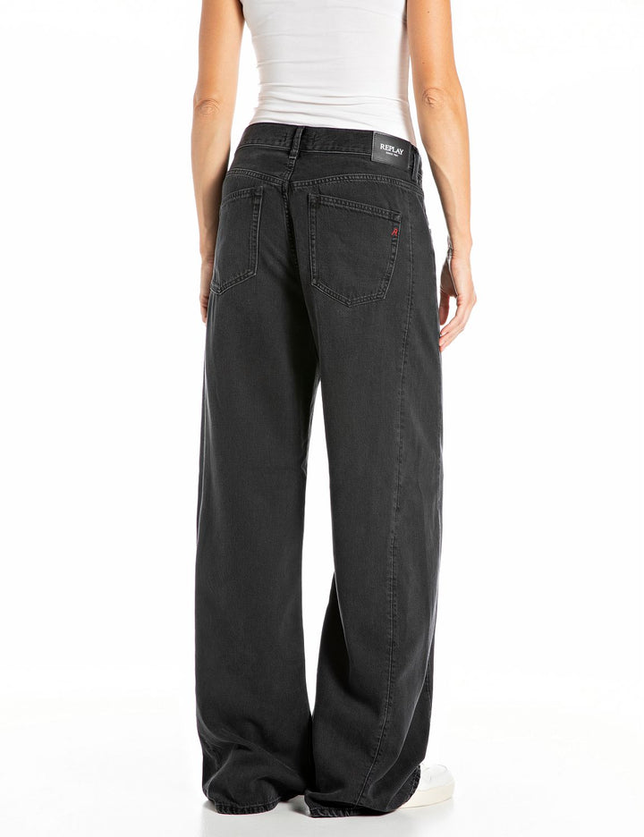 Narja Pants Washed Black