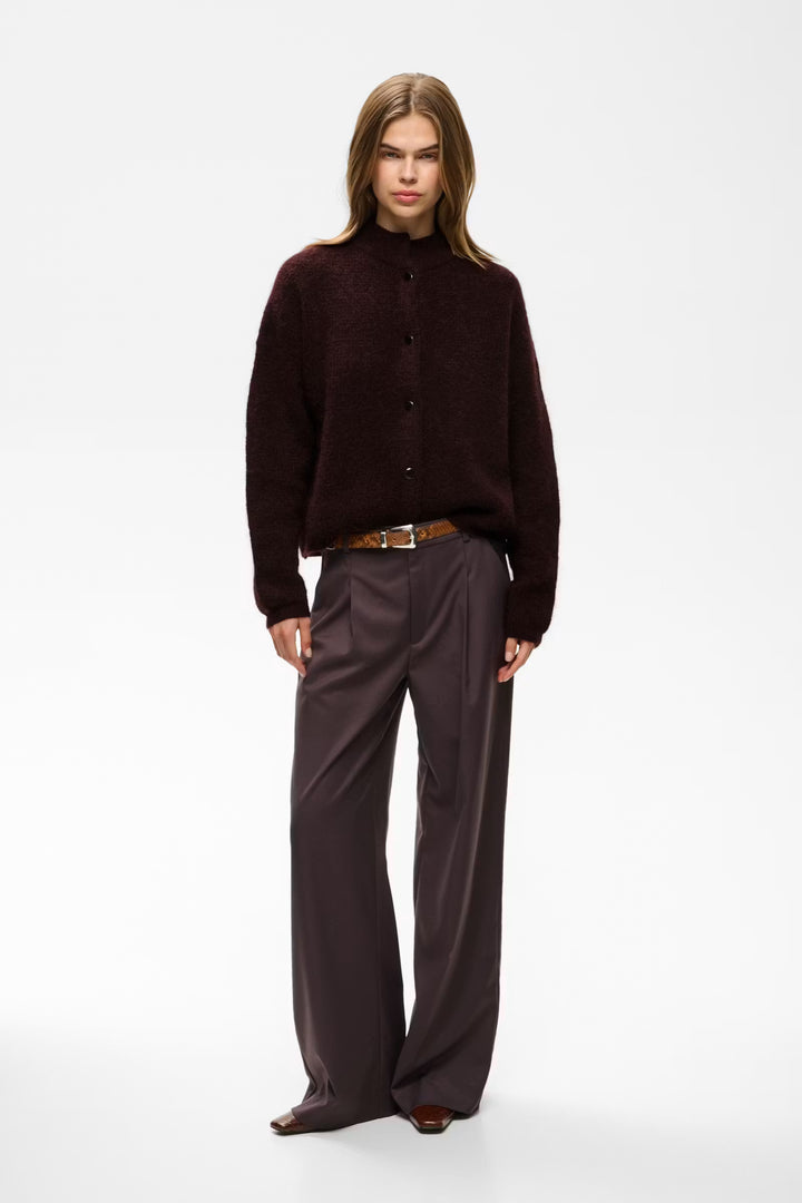 Debbie Cardigan Plum Melange