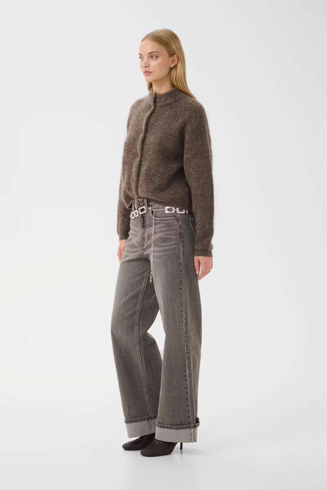 Debbie Cardigan Chestnut Melange
