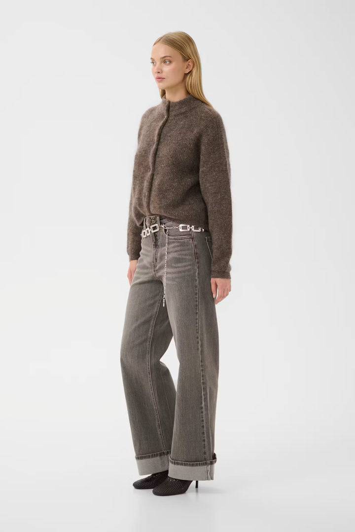 Debbie Cardigan Chestnut Melange