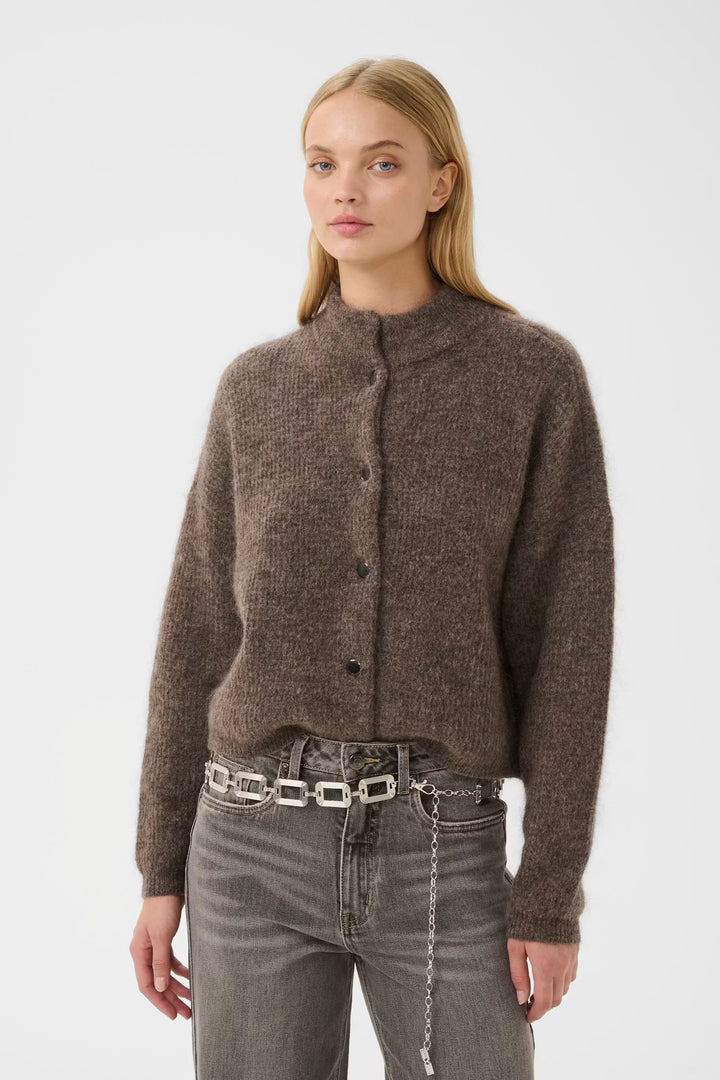 Debbie Cardigan Chestnut Melange