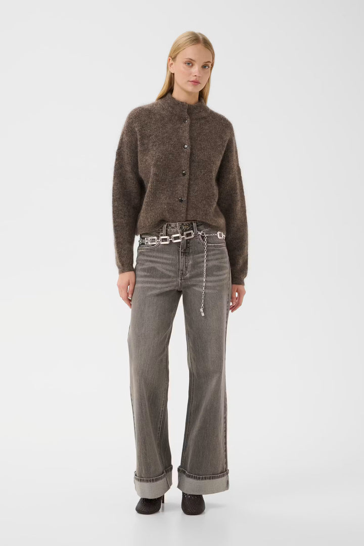 Debbie Cardigan Chestnut Melange