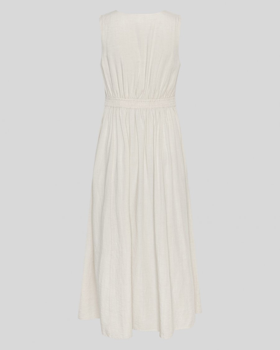 Daria SL V Dress Sand Melange