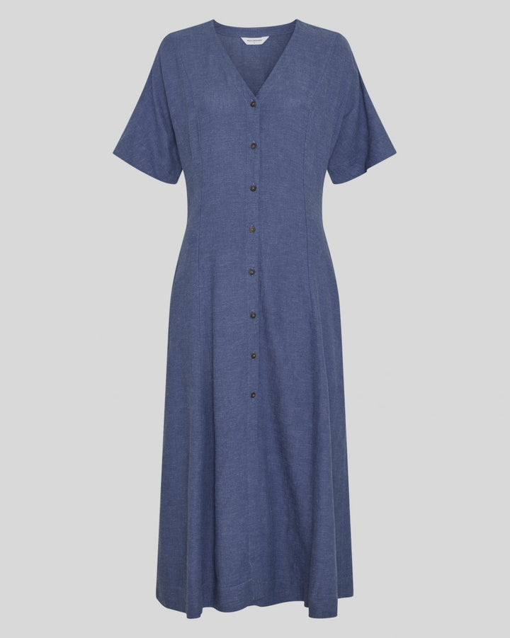 Viana Ginia 2/4 Dress V Indigo Mel