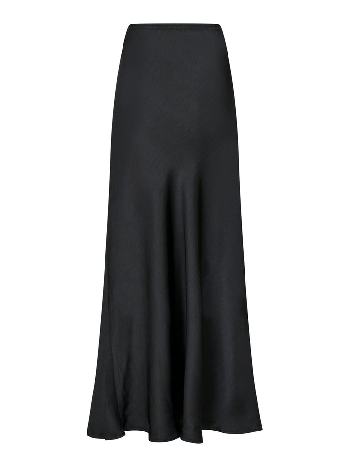Vicky Heavy Sateen Skirt Black