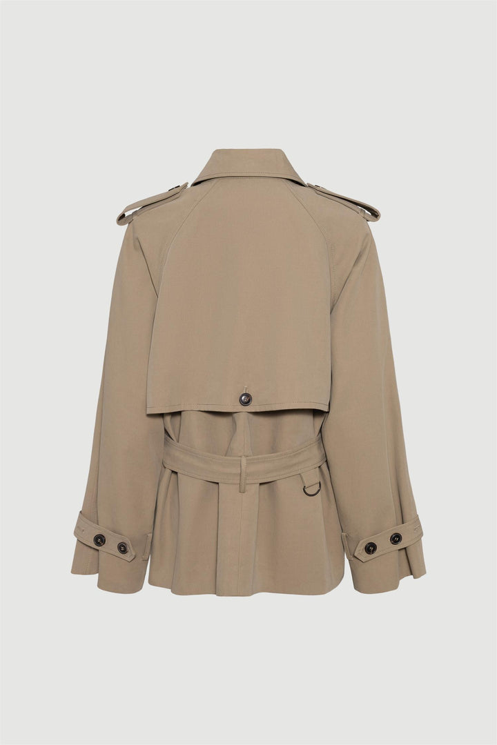Majorstuen Trench Short Khaki