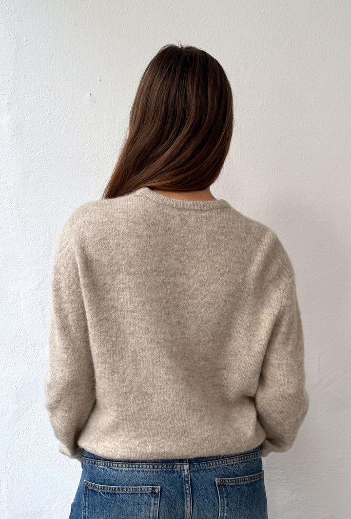Tilde O-Neck Knit Latte Melange