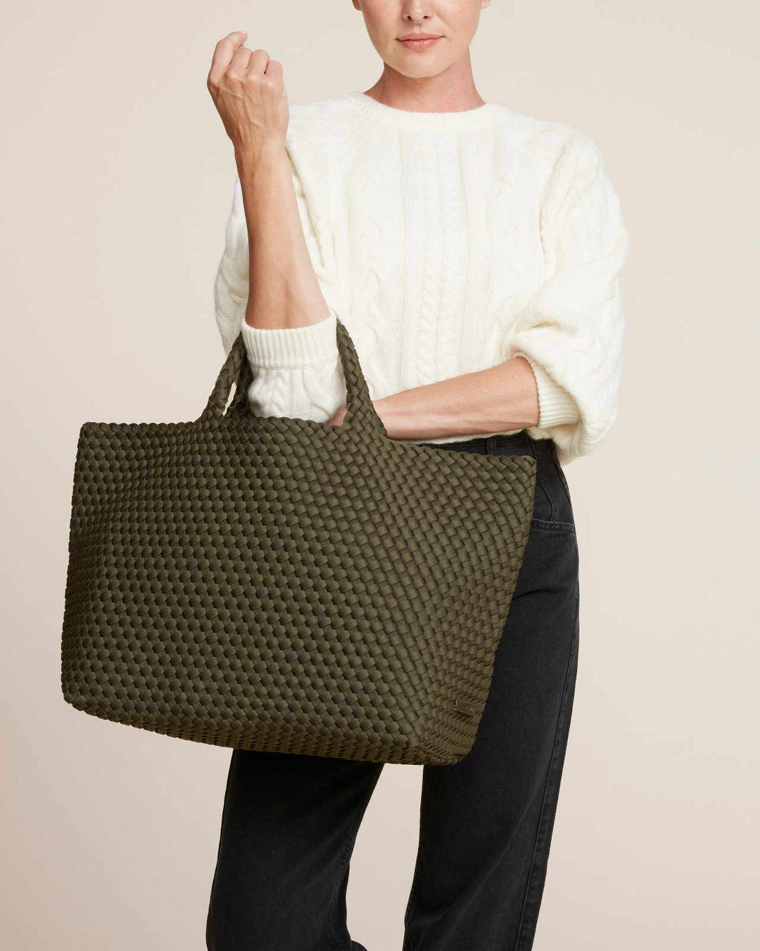 St Barths Large Tote Olive