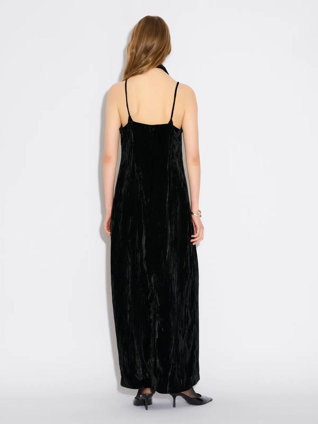 Cygnet Velvet Dress Black