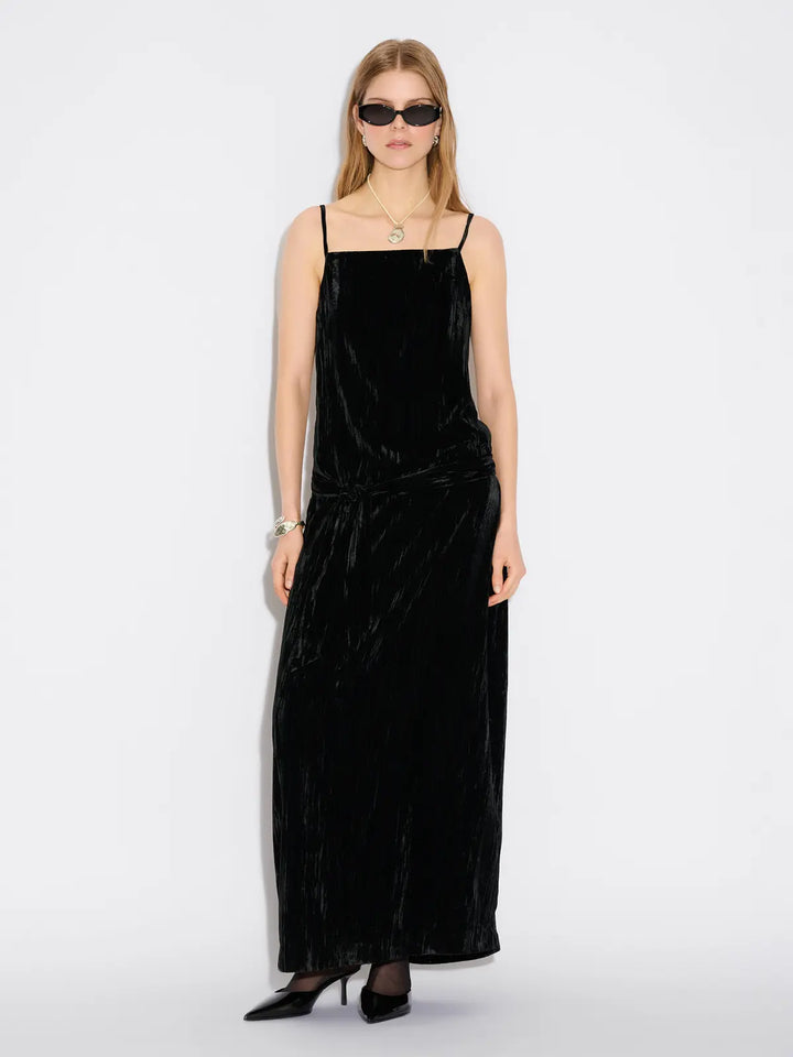 Cygnet Velvet Dress Black