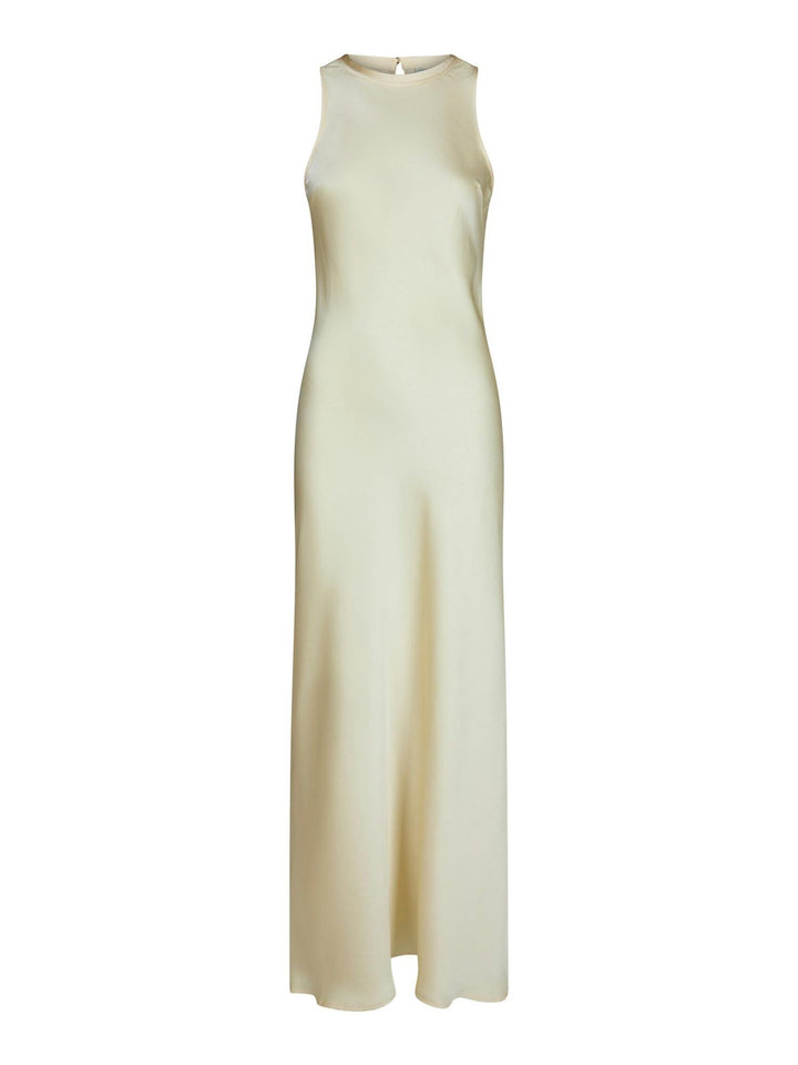 Celinie Heavy Sateen Dress Light Yellow
