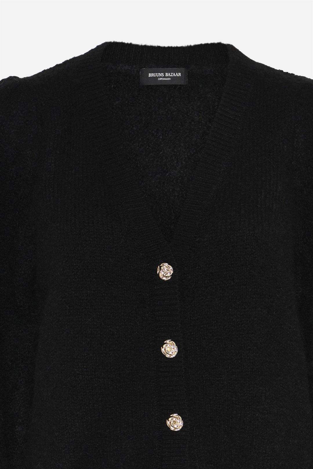 Syringa Brushed Krista Knit Cardigan Black