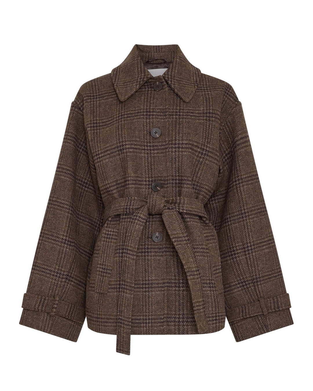 Amaranda Jacket Check Hot Fudge