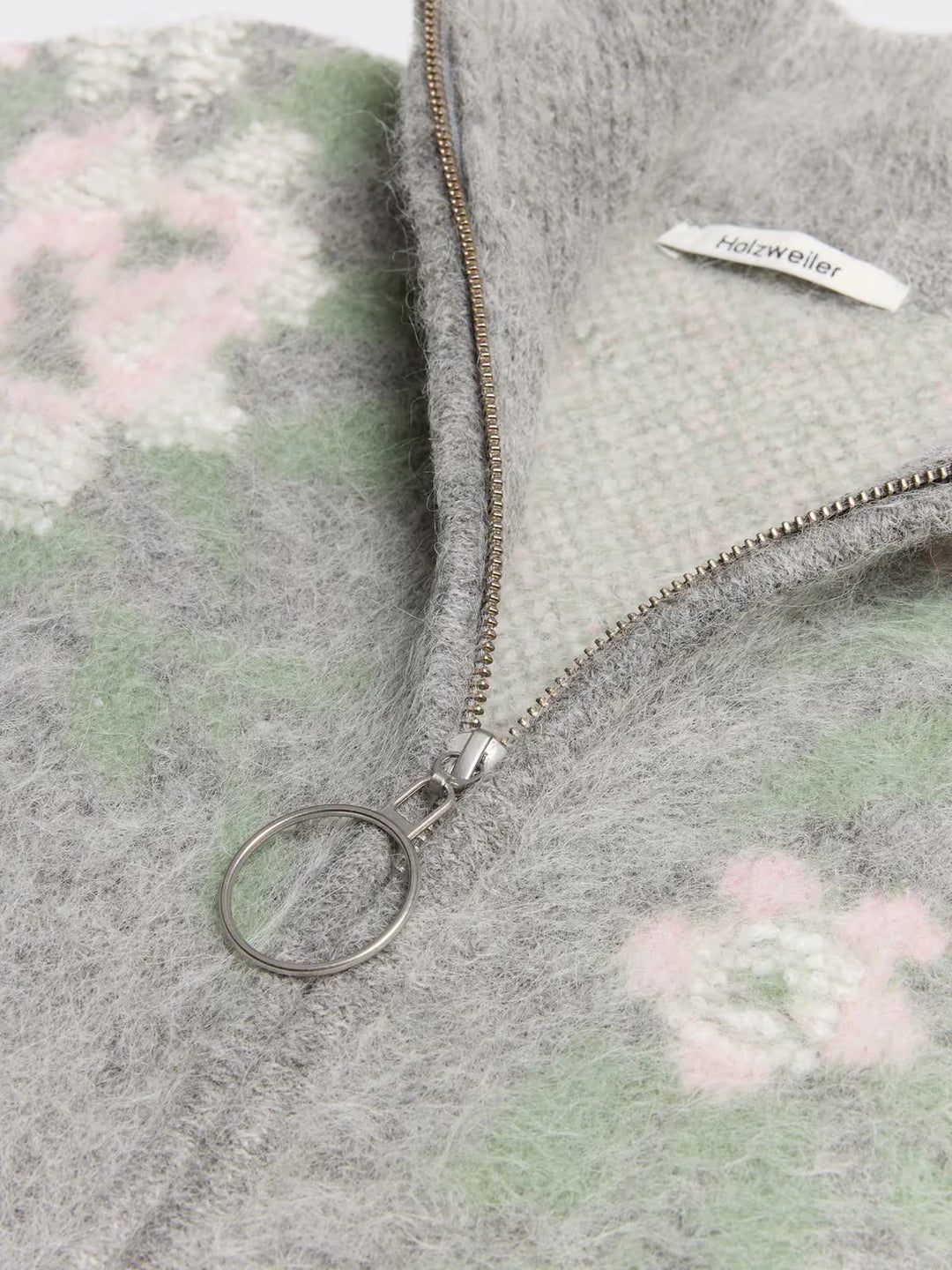 Tine Floral Cardigan Grey Mix