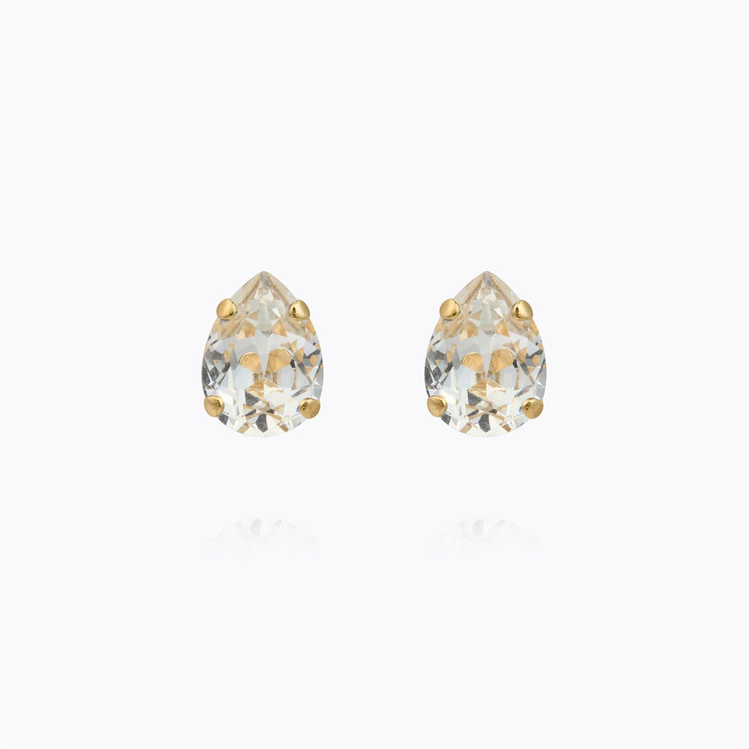 Amelia Stud Earrings Gold Crystal