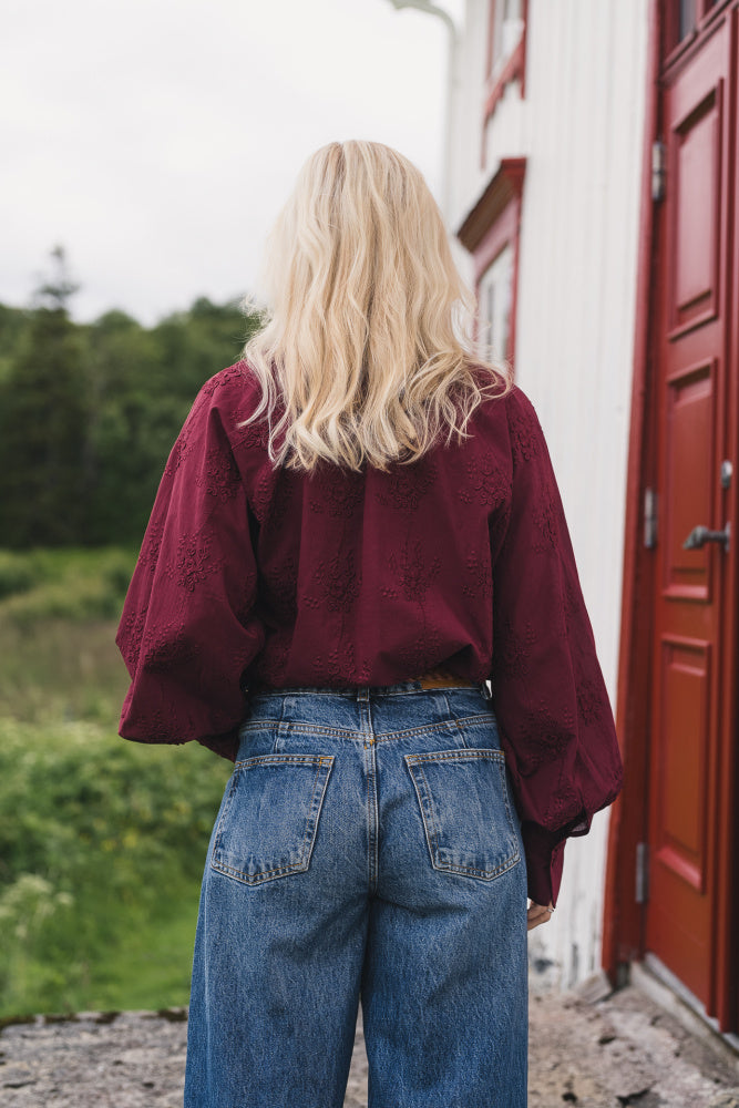 Camilla Top EMB Choco Truffle