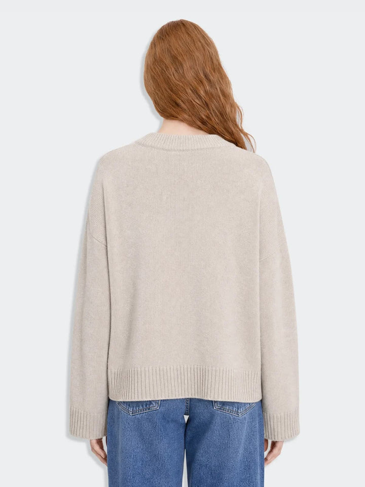 Julia Wide Cardigan Ecru Mix