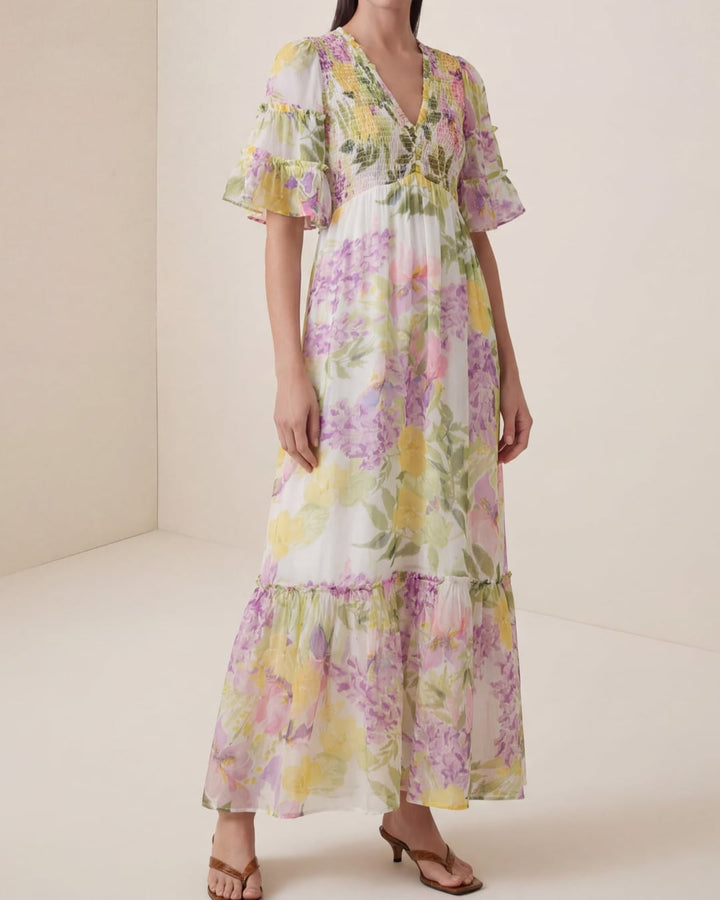 Organza Smocking Dress Springfield