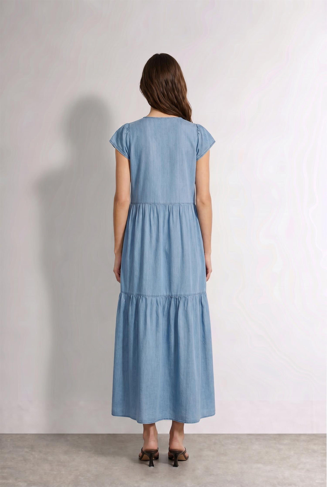Rora 3 Dress Mid Blue Denim