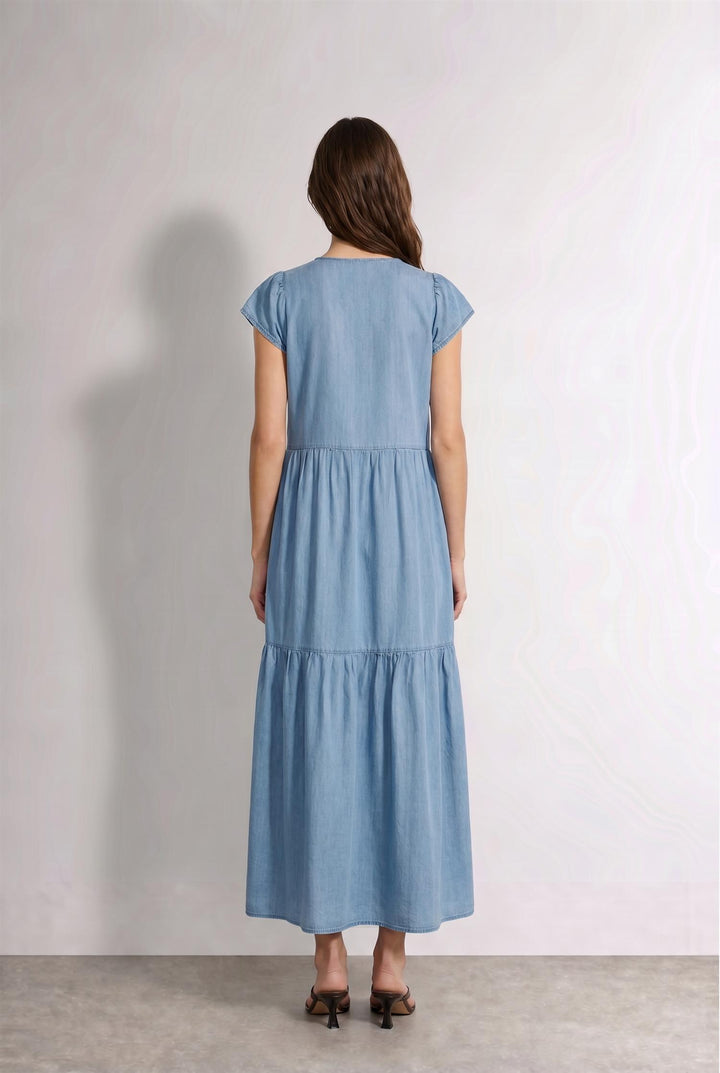 Rora 3 Dress Mid Blue Denim