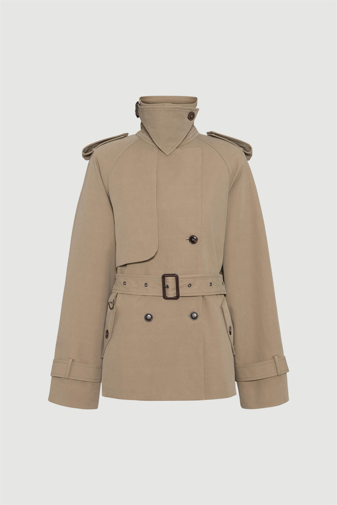 Majorstuen Trench Short Khaki