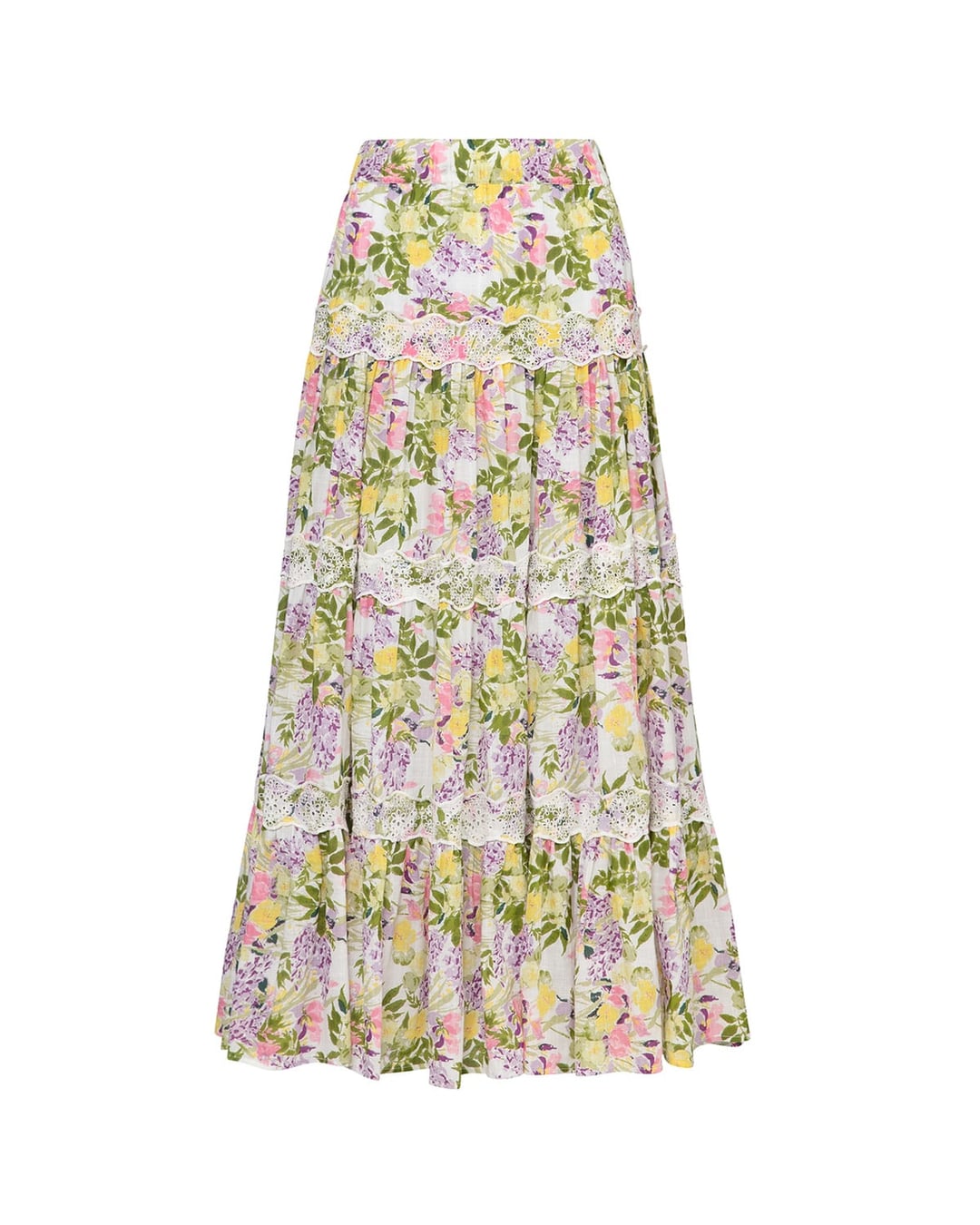Cotton Slub Skirt Summer Lilacs