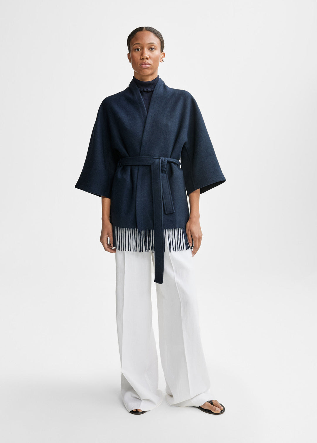 Akila Lambswool Jacket Navy