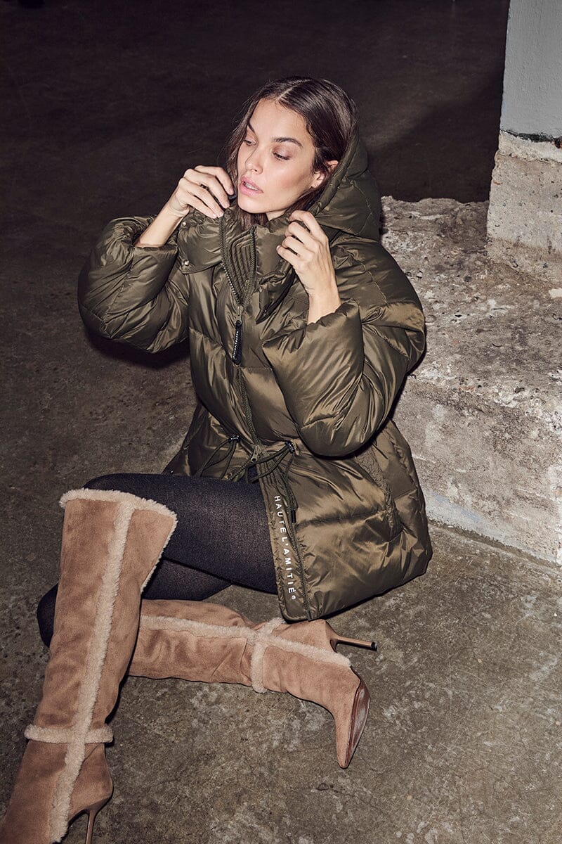 Climb Puffer Jacket Army