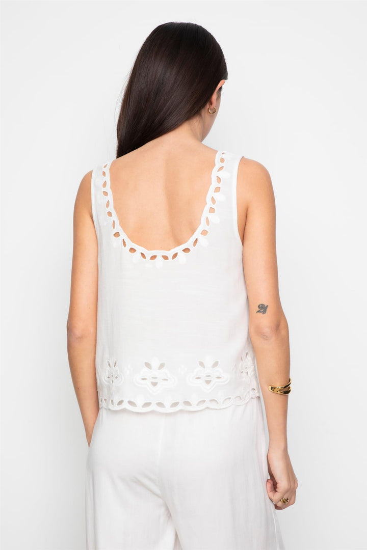 Evie Top White