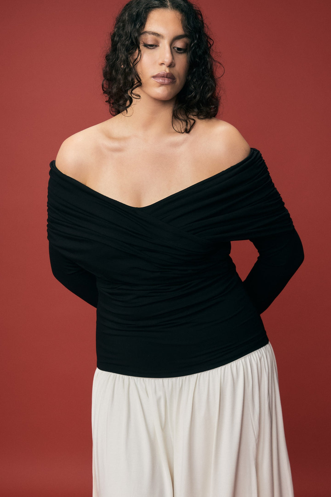 Plum Top Black