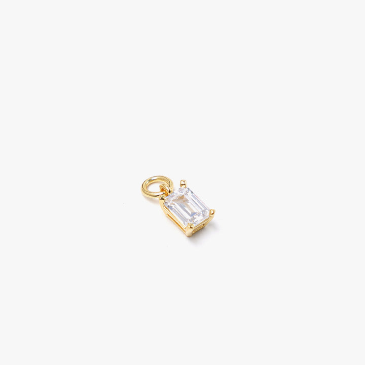 One Stone Pendant White Gold