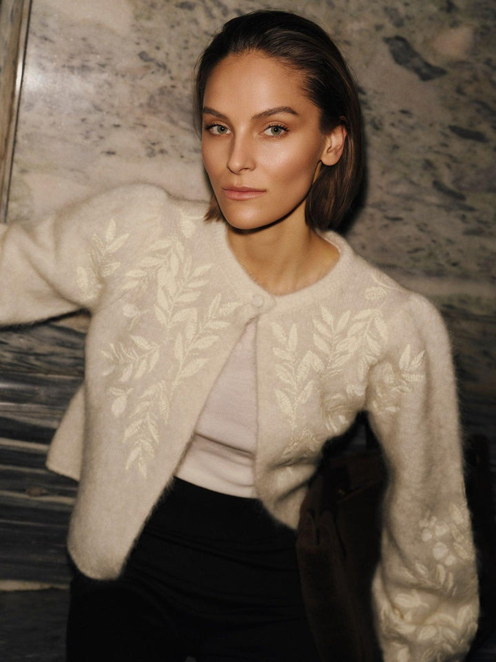Amie Chunky Cardigan Bright White
