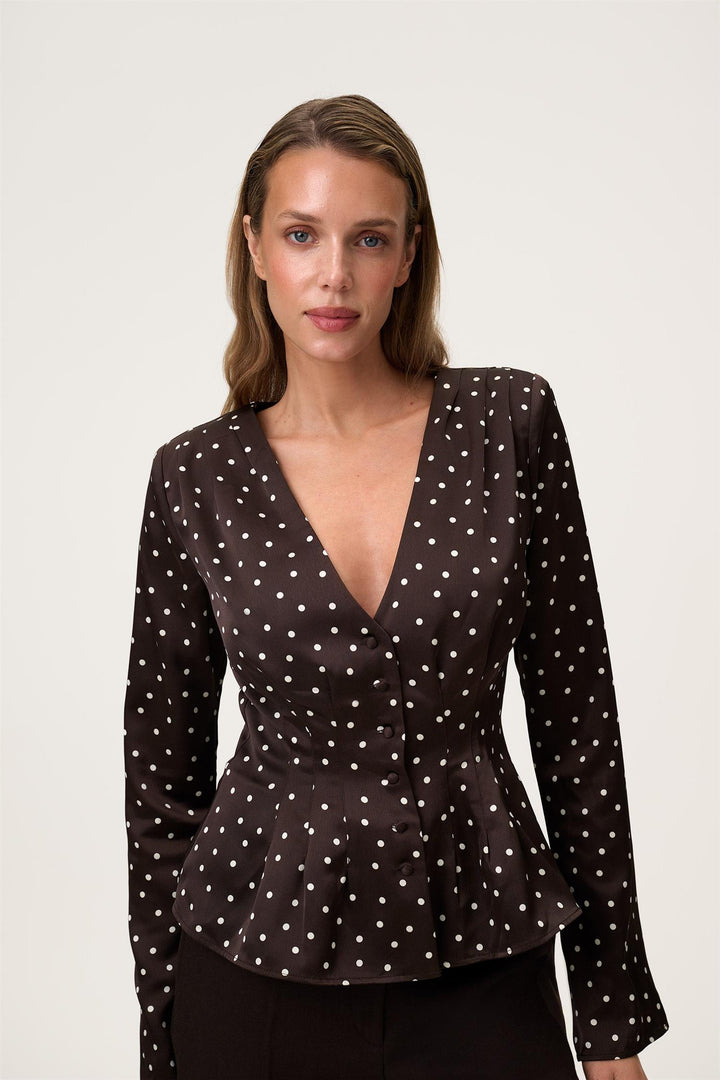Marmo Blouse Espresso