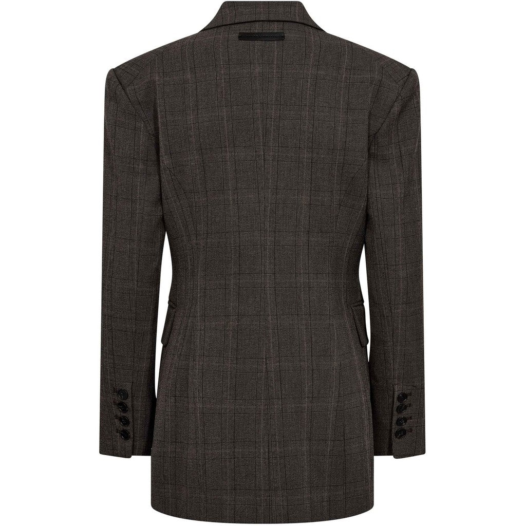 Waist Fit Check Blazer Mocca